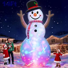 14FT Christmas Inflatables Huge Snowman 2025 NEW LED Outdoor Decoration