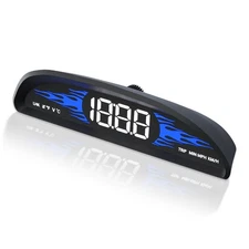 Car HUD Display, GPS Digital Instrument Panel Speedometer with Speedometer MP...