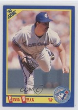 1990 Score David Wells (Blue Jays Cap Logo Points Right) #491 0h4g