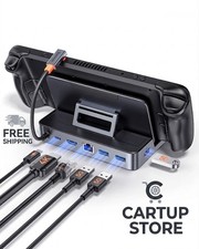 Baseus Steam 6 in 1Deck Dock Deck Docking Station with HDMI 4K@60Hz 3 USB-A 3.0