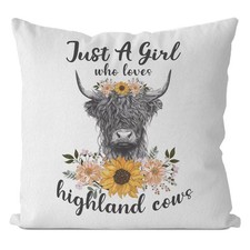 Highland Cow Pillow,Highland Cow GiftsMiniature Highland Cow Pillow Covers 18...