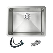 Undermount Kitchen Sink 32x18 Inch Single Bowl, Stainless Steel Brushed Finis...
