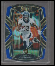 2020 Panini Select #267 KJ Hamler Blue Prizm Die Cut
