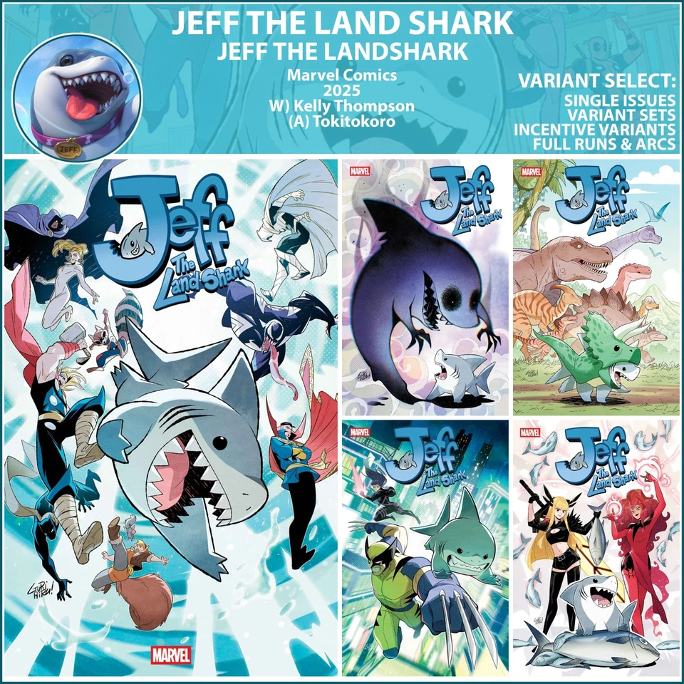 Jeff the Land Shark (2025) #1 2 3 4 5 Marvel Comics COVER SELECT