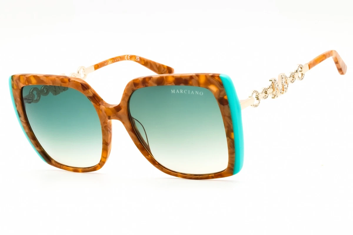 NWT Guess GU00257-96P Dark Green Oversized 57mm Sunglasses Green Designer Sunglasses for Women for sale | eBay main image 4