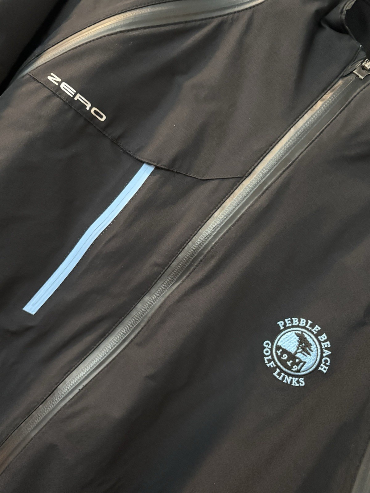 Pebble Beach Zero Restriction Black Windbreaker J… - image 7