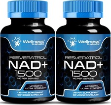 NAD Supplement, 1500mg - Liposomal NAD Supplement with Resveratrol, NAD Plus
