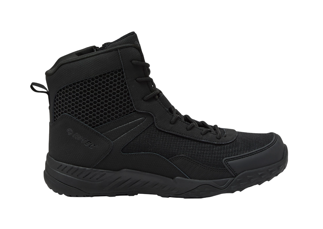 HI-TEC Tactical Performance Mens Black Leather Ankle Boots Rubber Soles US 12 M Tactical Performance Men main image 4