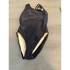 TYR Womens Black One Piece Swimsuit Racerback Competitive Swim Size 34