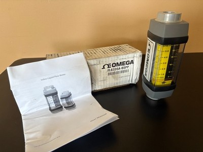 OMEGA FL-6105A Flow Meter 0.5-5 GPM 3500 PSI 1/2'' Connection Direct Read Ceramic