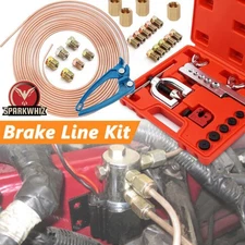 Brake Line Pipe Repair Kit 3/16 25FT Copper Pipe Flaring Tool & Tube Bender US