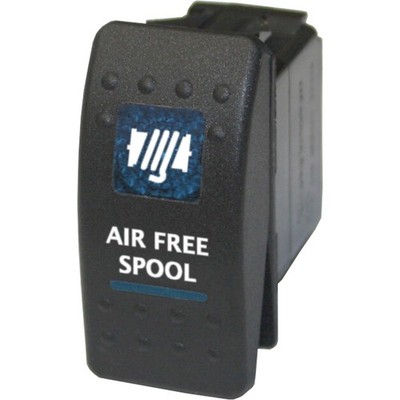 Rocker Switch 552B AIR FREE SPOOL dual LED blue ON-OFF | eBay UK