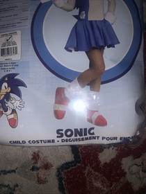 Sonic Girl Hedgehog Boom Video Game Animal Fancy Dress Halloween Child Costume