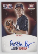 2014 USA Baseball Box Set 18U National Team Signatures Austin Bergner Auto 9cf