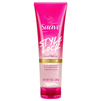 Suave Style Lock Sculpting Hair Gel, Alcohol-Free, Maximum Hold, Soft & Smooth, 