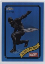 2025 Topps Chrome Marvel Comics Blue Refractor /299 Nighthawk #20 ob9