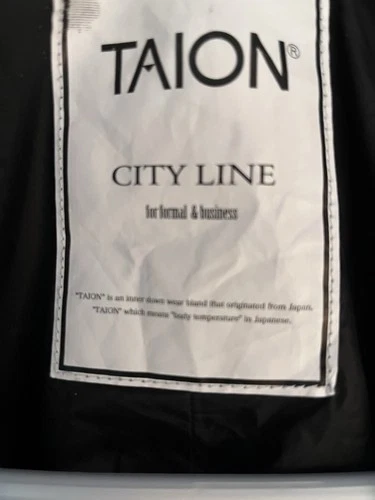 TAION City Line For Formal & Business Down Dress Vest Black Sz Asia L US Medium image 6
