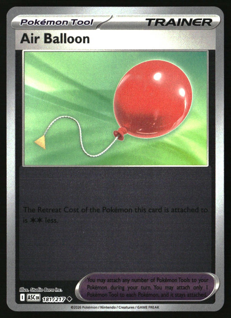 Air Balloon ME: Ascended Heroes #181/217 Reverse Holo