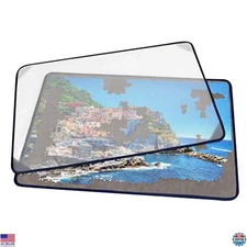 Tektalk Portable Jigsaw Puzzle Mat - Dustproof, Non-Slip for 1000 Pieces (Gray)