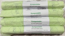 104 x 10 LITRE COMPOSTABLE BAGS / LINERS BIODEGRADABLE Food Waste