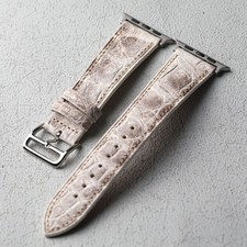 Crocodile Pattern Genuine Leather Band For Apple Watch Ultra 11 10 9 45/46/49mm
