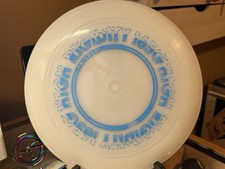 Wham-o Frisbee 165G 82E mold High Rigidity clear disc Blue stamp