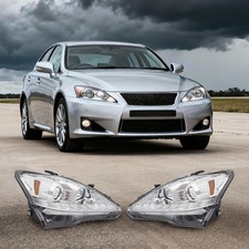 For 2006-2010 Lexus Is250 Is350 Led Drl Projector Headlights Chrome Leftright