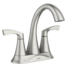 Moen 84467SRN Faucet Spot Resist Brushed Nickel Two-Handle Centerset Bathroom