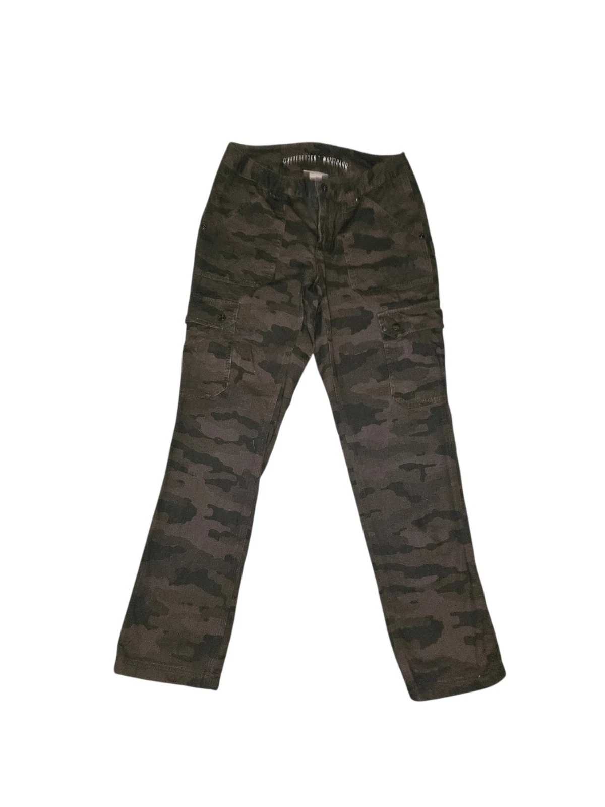 Duluth Trading Firehose Camo Cargo Pants Womens Curvesetter Waistband Tag(2x31)
