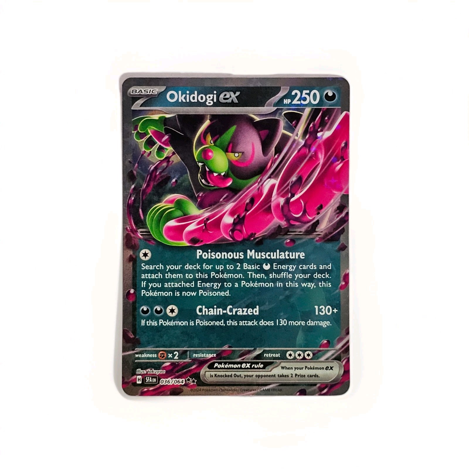 Pokémon TCG Shrouded Fable Okidogi ex 36/64 Double Rare Holo NM English