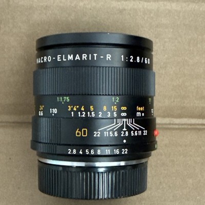 Leica 60mm f2.8 Macro Elmarit R 3-Cam Lens ( Made In Germany )