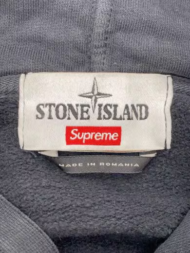 Supreme/STONE ISLAND/17AW/HOODED SWEATSHIRT/hoodie/L/cotton/BLK/black thumbnail 3