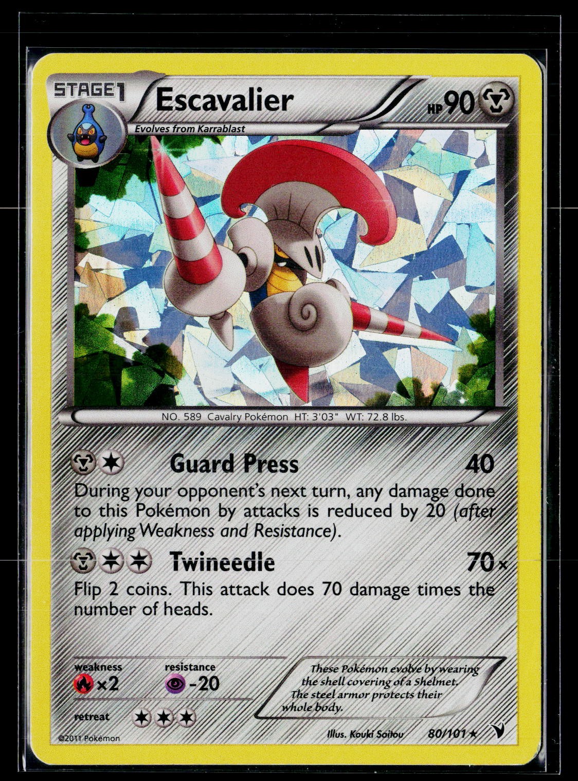 Deck Exclusives #080/101 Escavalier cracked ice