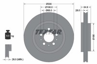 2Er-Set 2Er Set Bremsscheibe Textar 92178303 Volvo 30645223 Volvo 8672113