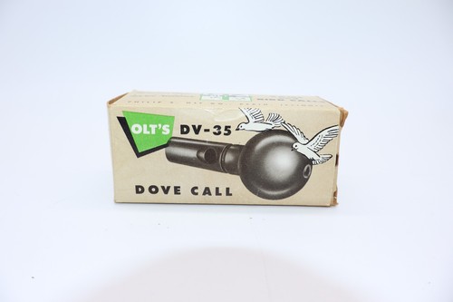 Vintage P.S. OLT Pekin, Illinois DV-35 Dove Call w/ Instructions & Factory Box