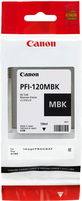 Original Canon Tintenpatrone Schwarz (Matt) PFI-120mbk 2884C001