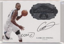 2016-17 Panini Flawless Flawless Auto 24/25 Gorgui Dieng #FA-GDI Auto 3d3