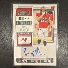 Panini Contenders 2023 Cody Mauch Rookie Ticket #169 Autograph Buccaneers NFL
