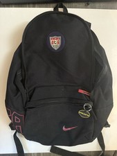 Nike USA Soccer Backpack Black Red Athletic Travel School Book Bag