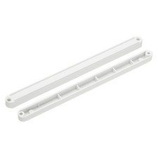 1-Pair Drawer Slides, 235mm Long Plastic Drawer Rails for Cabinets [White]