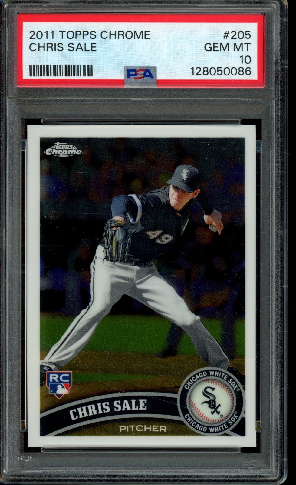2011 Topps Chrome #205 Chris Sale RC PSA 10