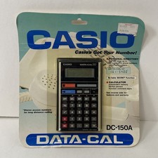 Casio DC-150A Data-cal Calculator Personal Directory Numbers NOS NIP Sealed