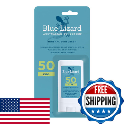 Blue Lizard Kids Mineral Spf 50 Sunscreen Stick Zinc Oxide 100 Mineral Actives