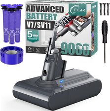 Advanced 9000Mah V7 Animal Battery Replacement Compatible with Dyson SV11 V7 Mot