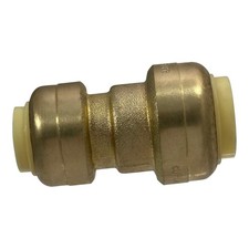 Push Fit 1/2 Inch x 3/8 Inch Push Fit Coupling, Push Fit Reducing Coupling, 2...