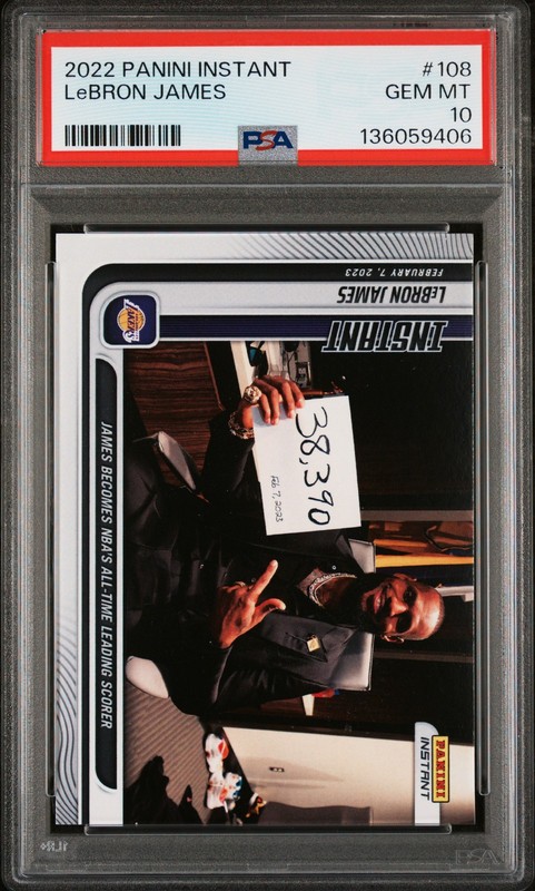 2022 PANINI INSTANT #108 LEBRON JAMES PSA 10
