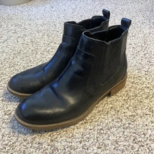 Sofft Womens Leather Chelsea Boot Bootie Size 8.5 M Black Cushion Comfort