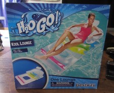 Kool Lounge 65" x 35" inflatable pool float Bestway H2O Go - New in Box
