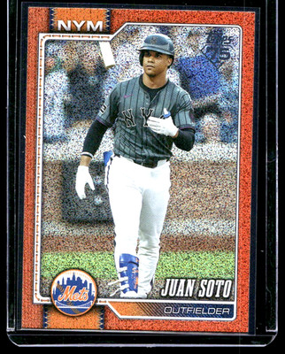 2026 Topps Series 2 Juan Soto Orange Sandglitter /25 #600 Mets COLOR MATCH
