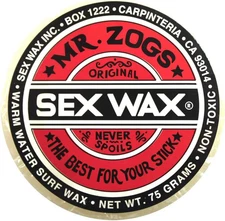 Mr Zogs Original Sexwax - Warm Water Temperature Coconut Scented (White)